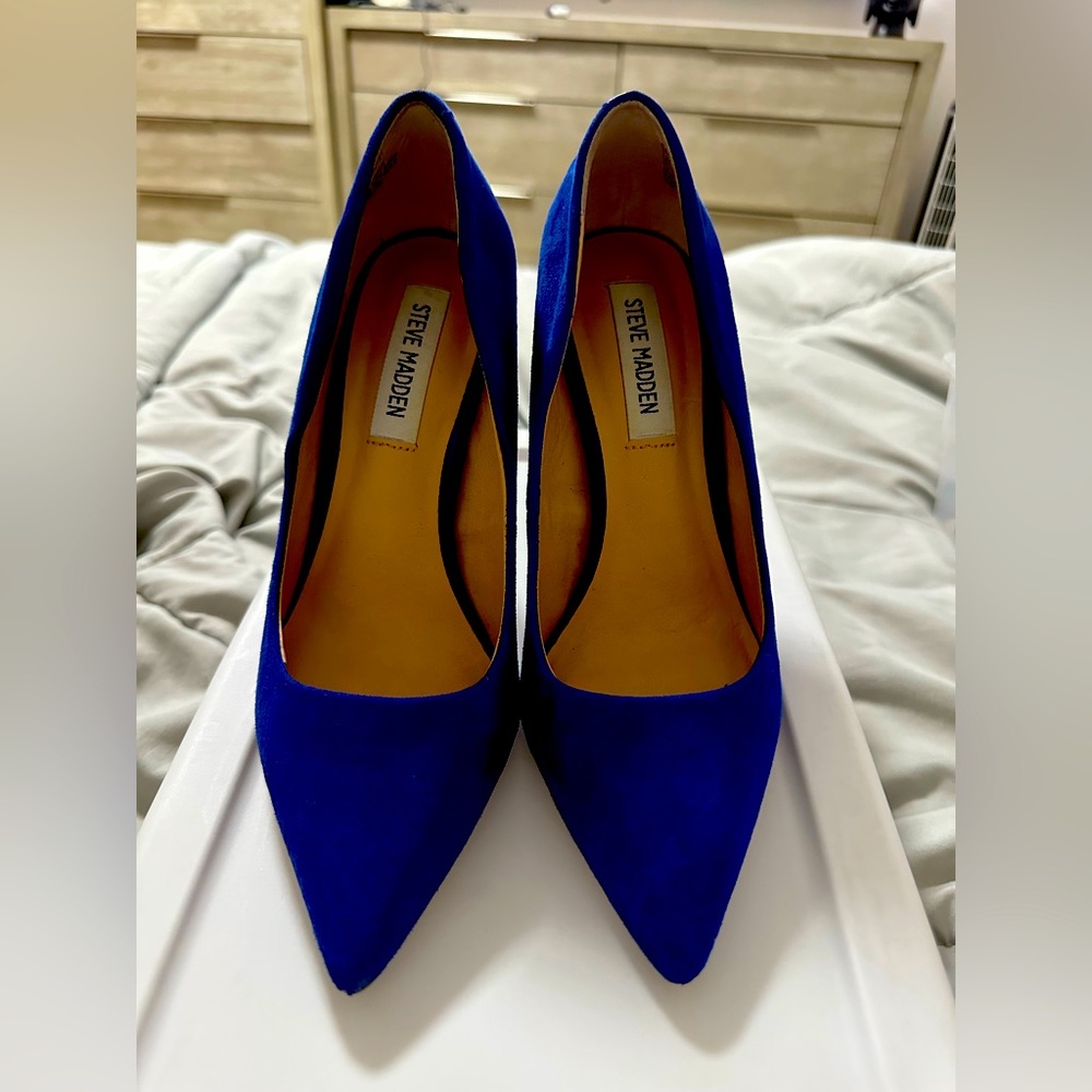 Steve Madden blue heels